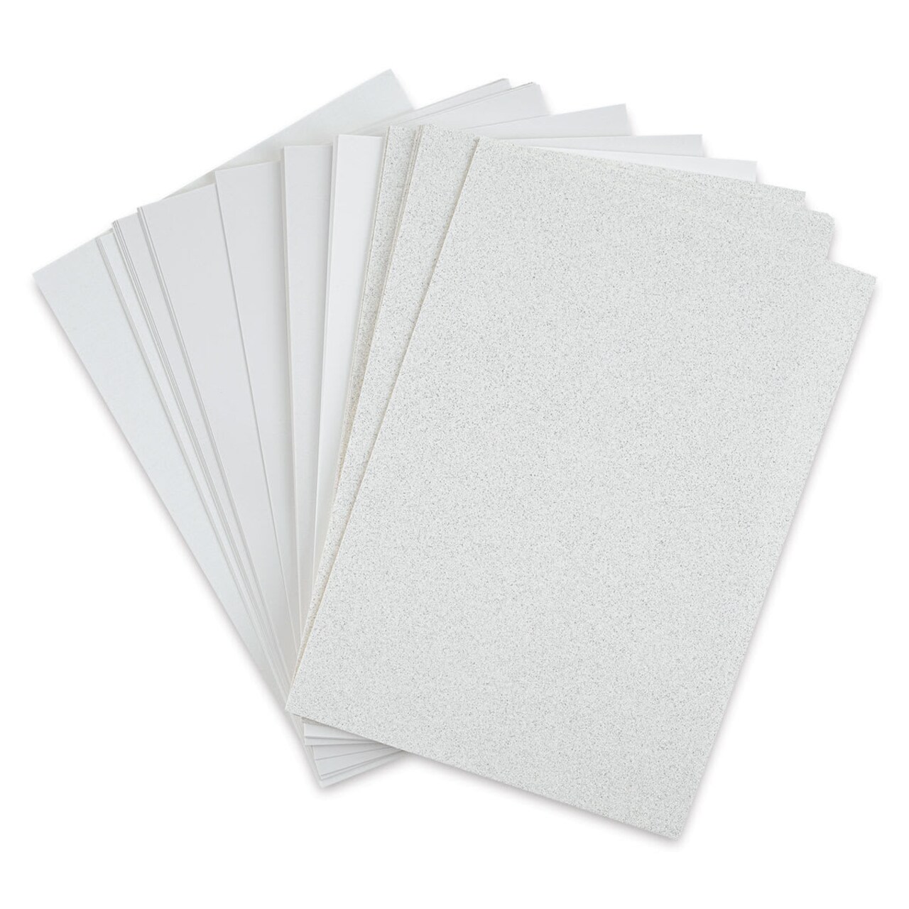 Sizzix Surfacez Opulent Cardstock - Ivory, Package of 50 Sheets, 8"W x 11-1/2"L, 250 gsm